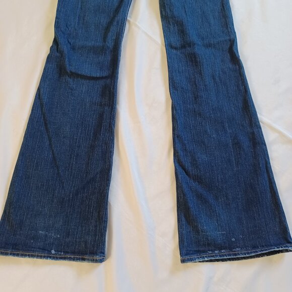 Big Star Womens Jeans Flary Flare Y2K Lowrise  Dark Wash Stretch 7WFLABT Size 26 - Picture 6 of 15